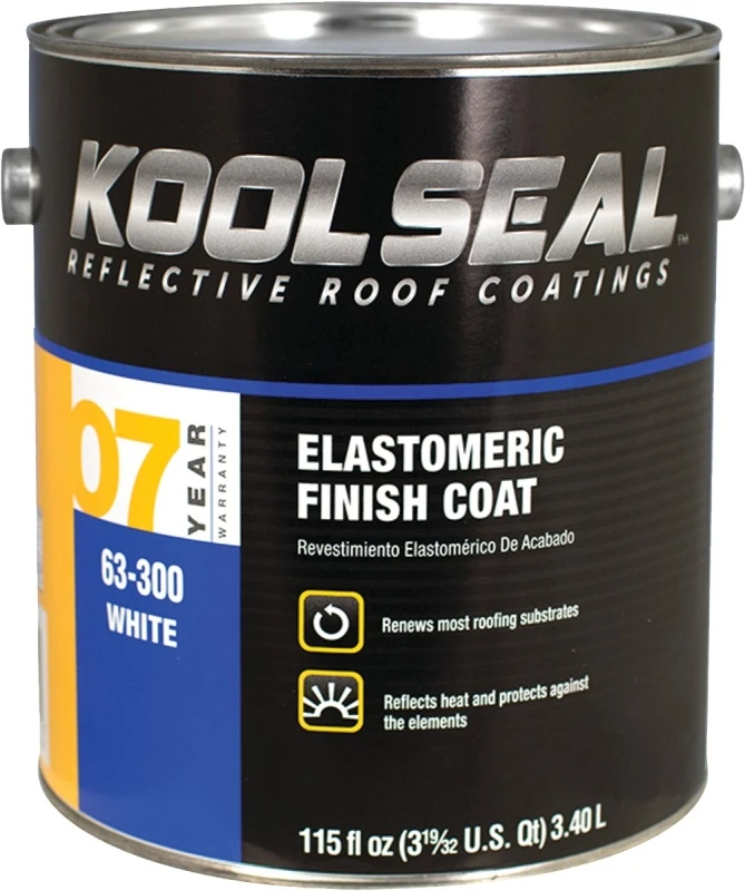 White Elastomeric Roof Coating , 0.9 Gal.