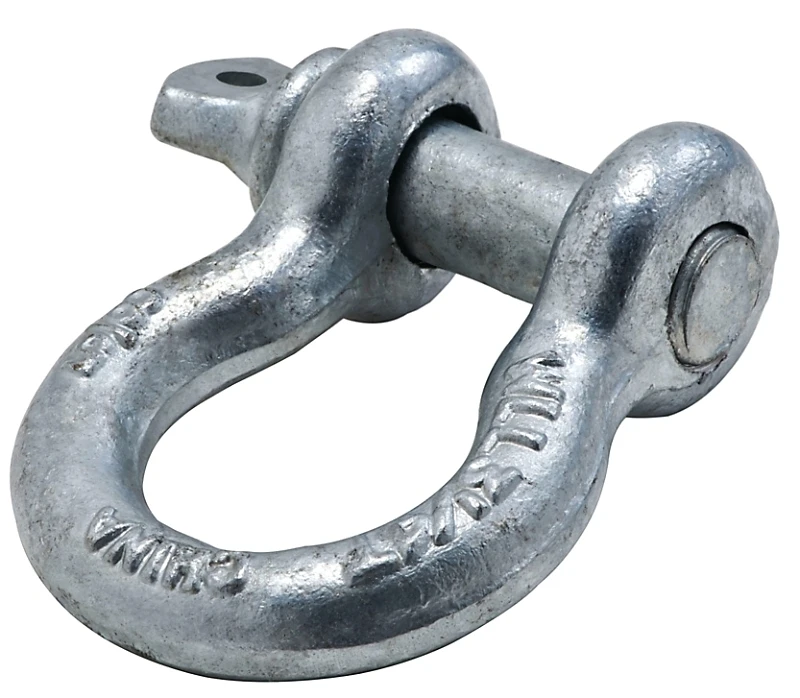 Anchor Shackle With Screw Pin, Galvanized, 5/8 In.