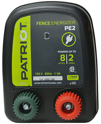 Pe2 Electric Fence Energizer, 110v A/c, 0.10 Joule, 2-mile Range