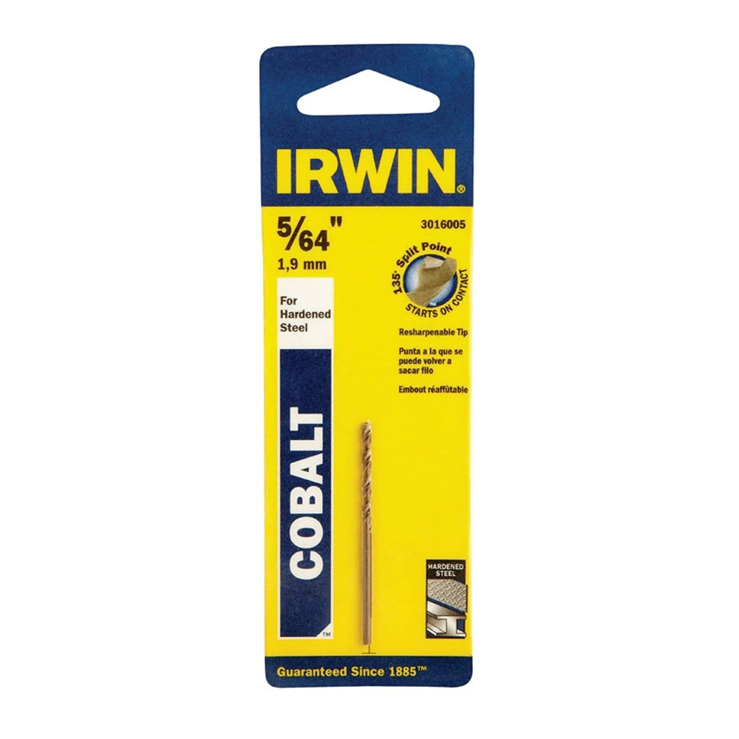 Cobalt Bit, 135-Degree, 5/64-In.