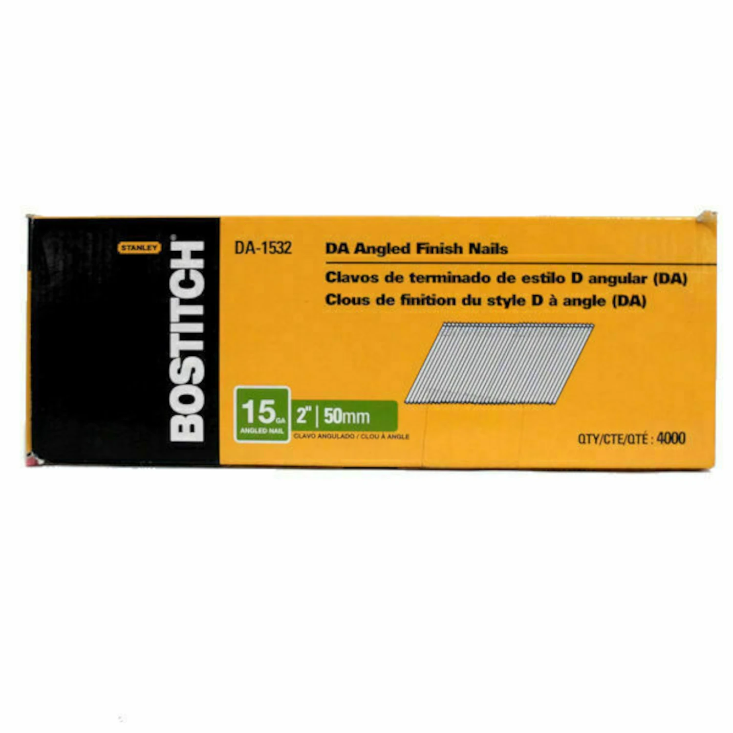 Collated Finish Nails, Angled, 15 Gauge, 2 In., 4,000-Ct.