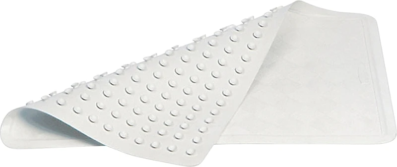 Antibacterial Bath Mat, White, 14 x 22.5 In.