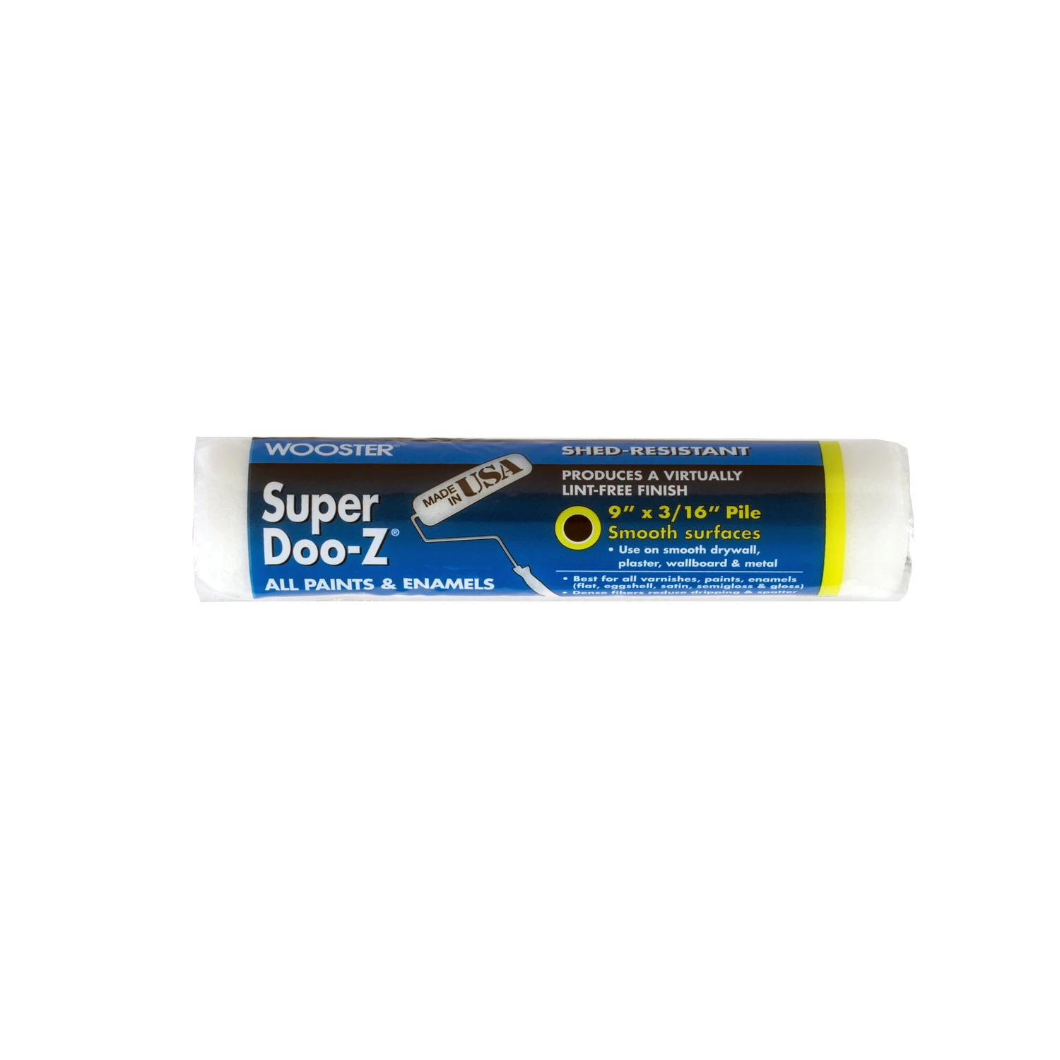 Super Doo-Z Paint Roller Cover, 3/16-In. Nap, 9-In.