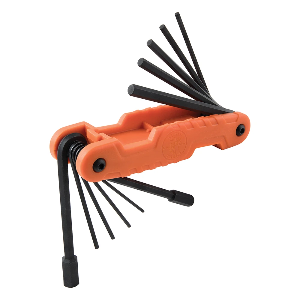Fractional Inch-Sized Hex Key Set, Alloy Steel Blades, 11-Pc.