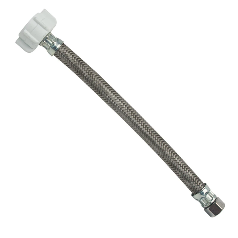 Toilet Water Supply Line, 3/8 Compression x 7/8 Fill Valve x 9-In.