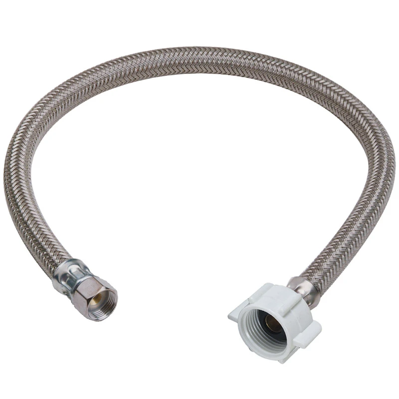 Toilet Water Supply Line, 3/8 Compression x 7/8 Fill Valve x 20-In.