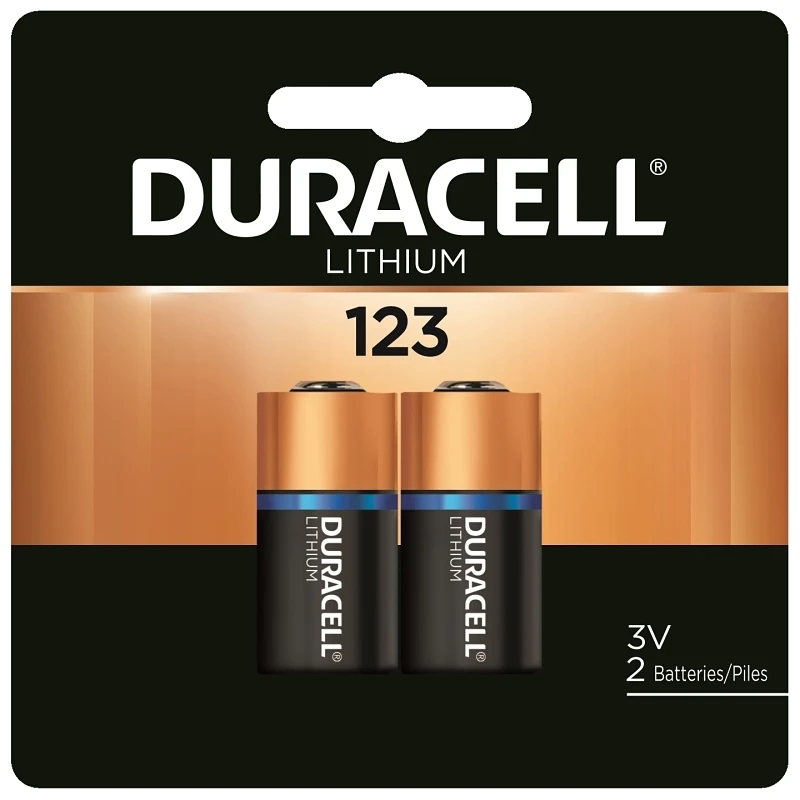 Lithium Photo Battery, #123, 3-Volt, 2-Pk.