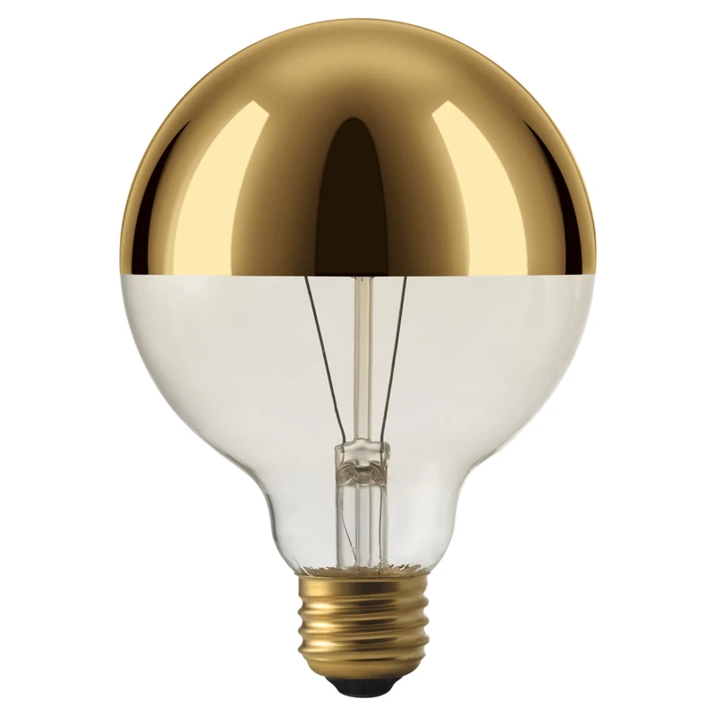 Oro Designer Globe Bulb, Gold, Incandescent, 220 Lumens, 40-Watts