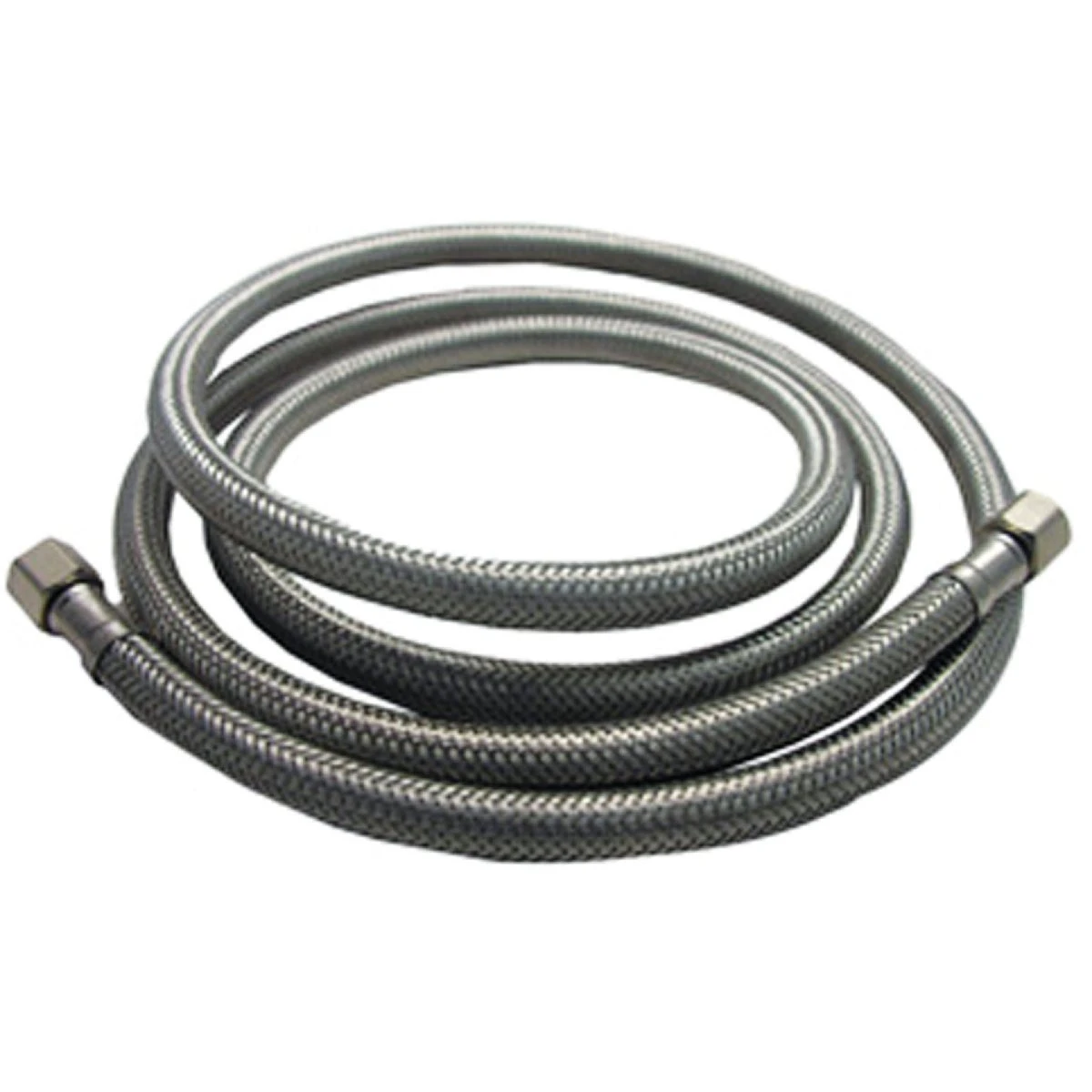 Ice Maker Connector, 1/4 Compression x 1/4 Compression x 12 In.