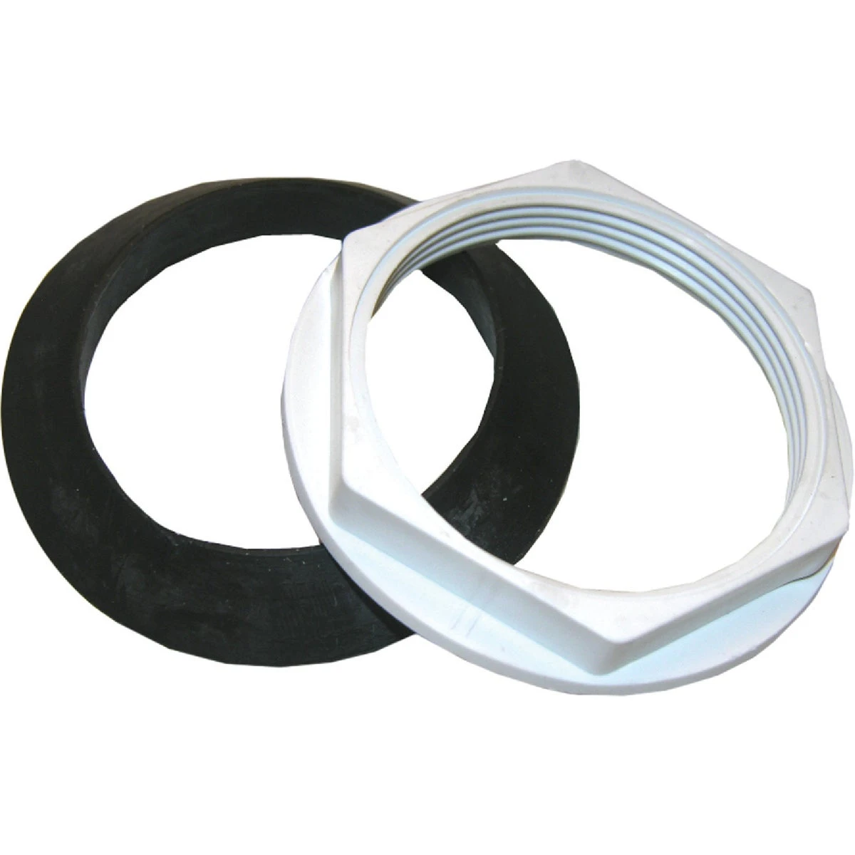 Toilet Flush Valve Jam Nut With W-206 Washer, 2 In.
