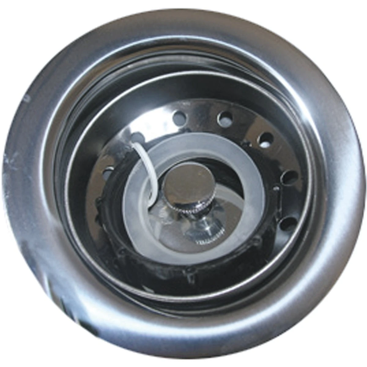 Kitchen Sink Strainer, Plastic Body with Chrome Finish