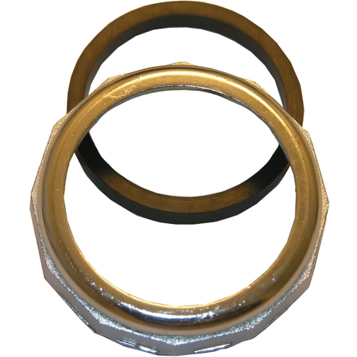 Slip Joint Nut With Washer, Chrome-Plated, 1-1/2 In.