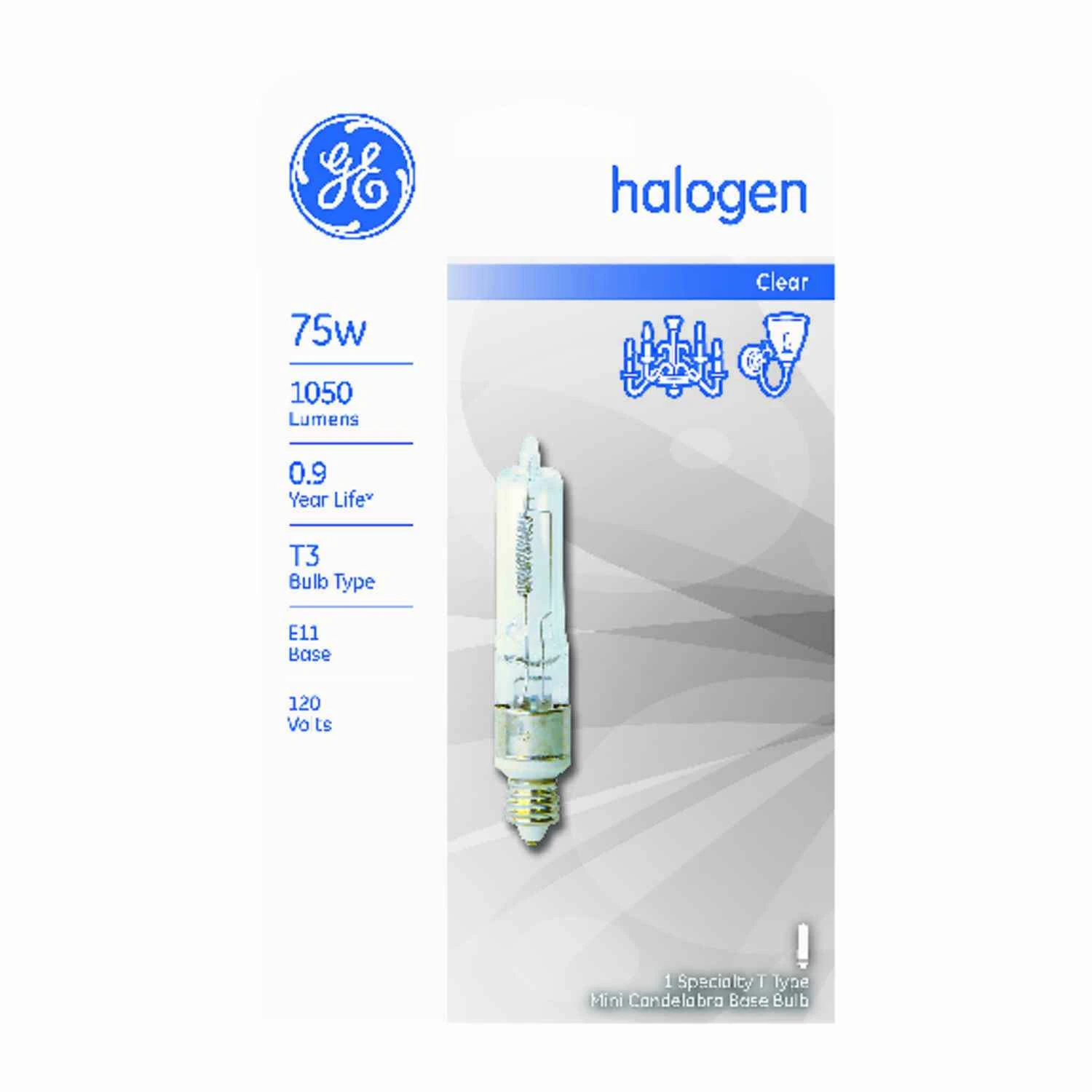 Halogen Quartz Light Bulb, 75 Watt