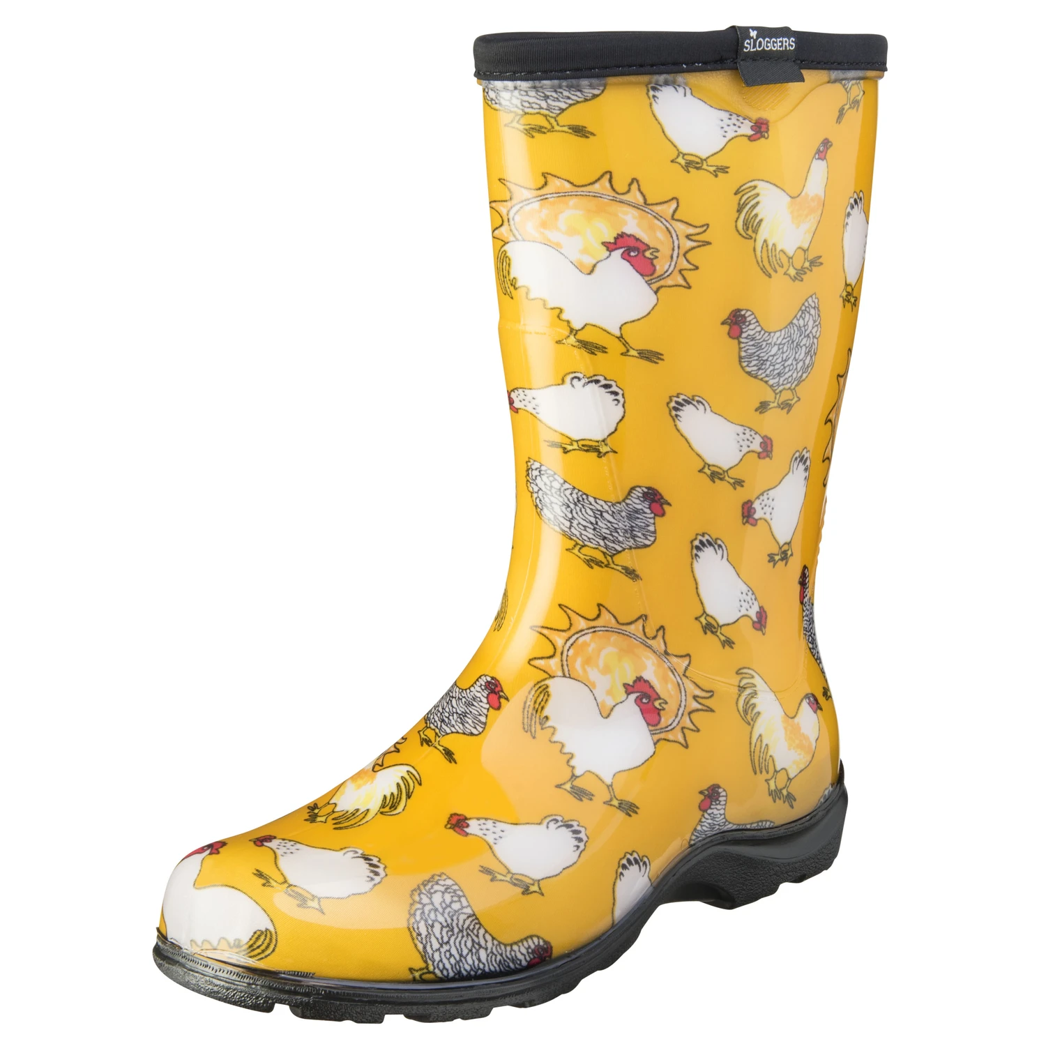Rain & Garden Boots, Chicken Daffodil Yellow, Women's Size 10