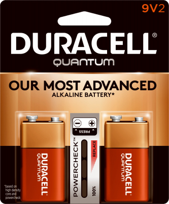 Alkaline Batteries, 9V, 2-Pk.