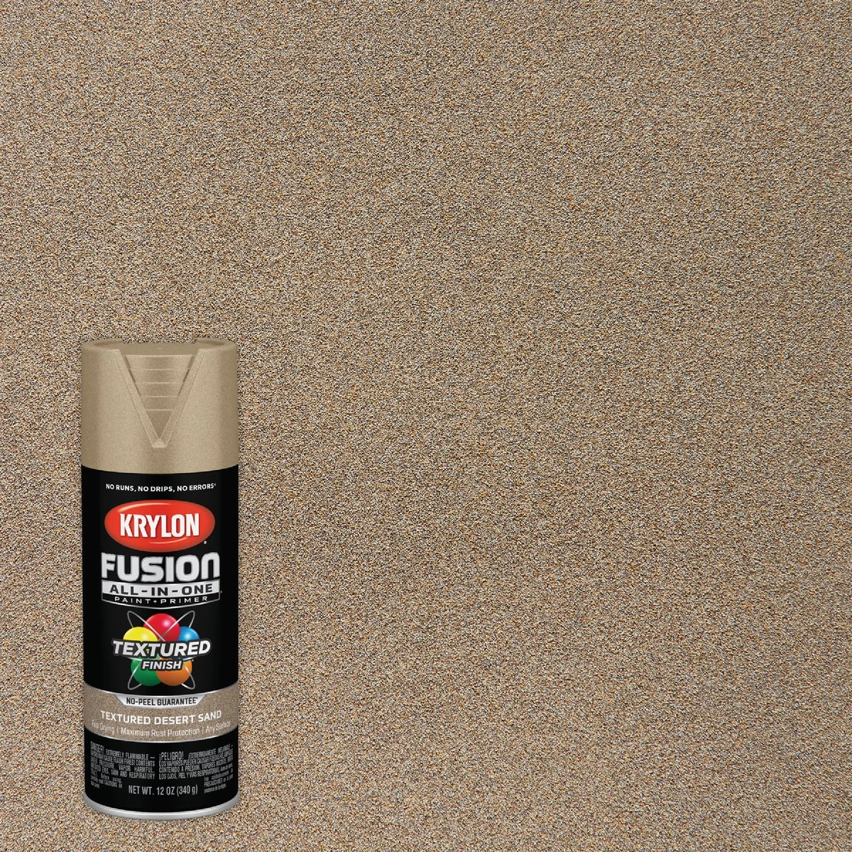 Fusion All-In-One Spray Paint + Primer, Textured Desert Sand, 12-oz.