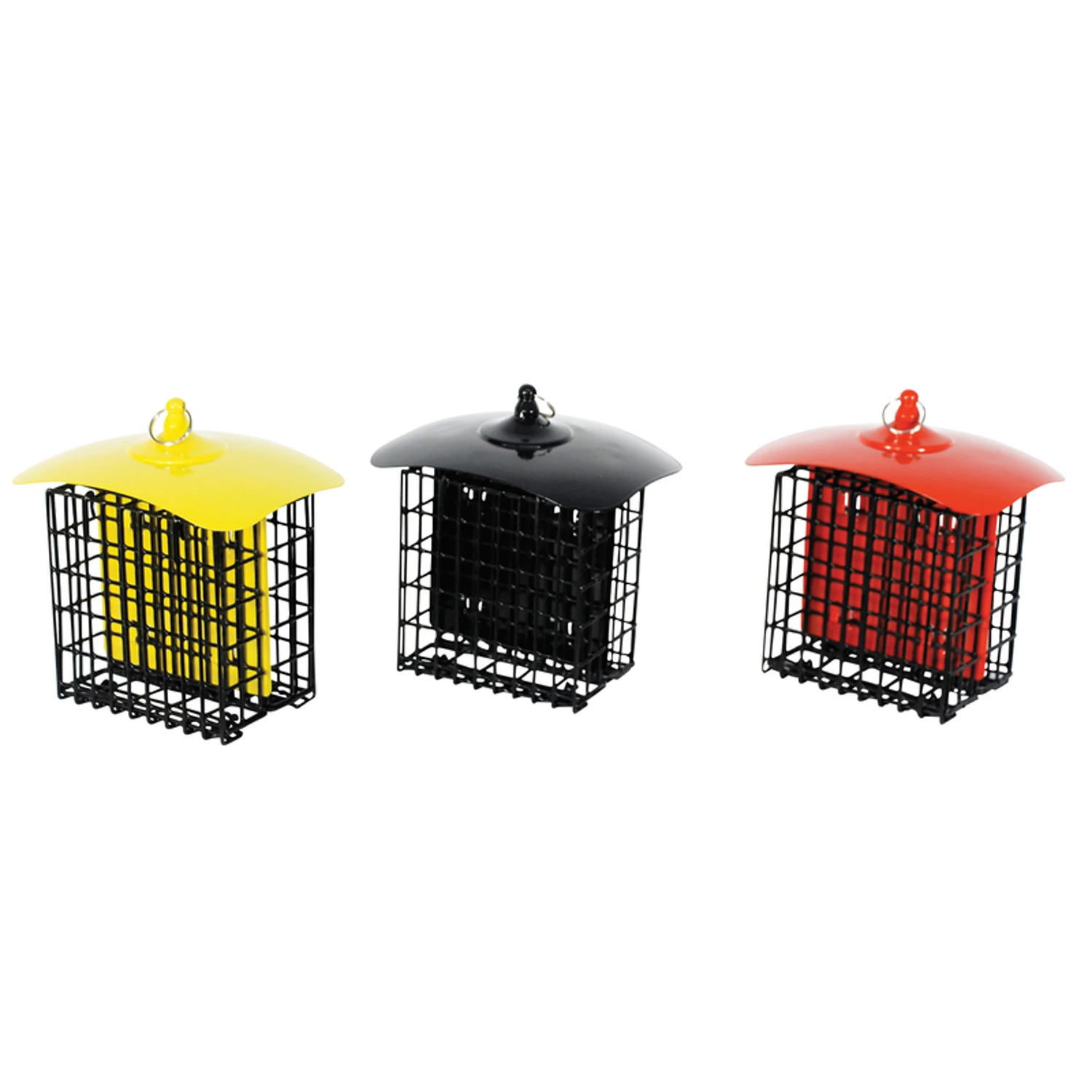 Double-Suet Basket Holder, Metal, Assorted Colors