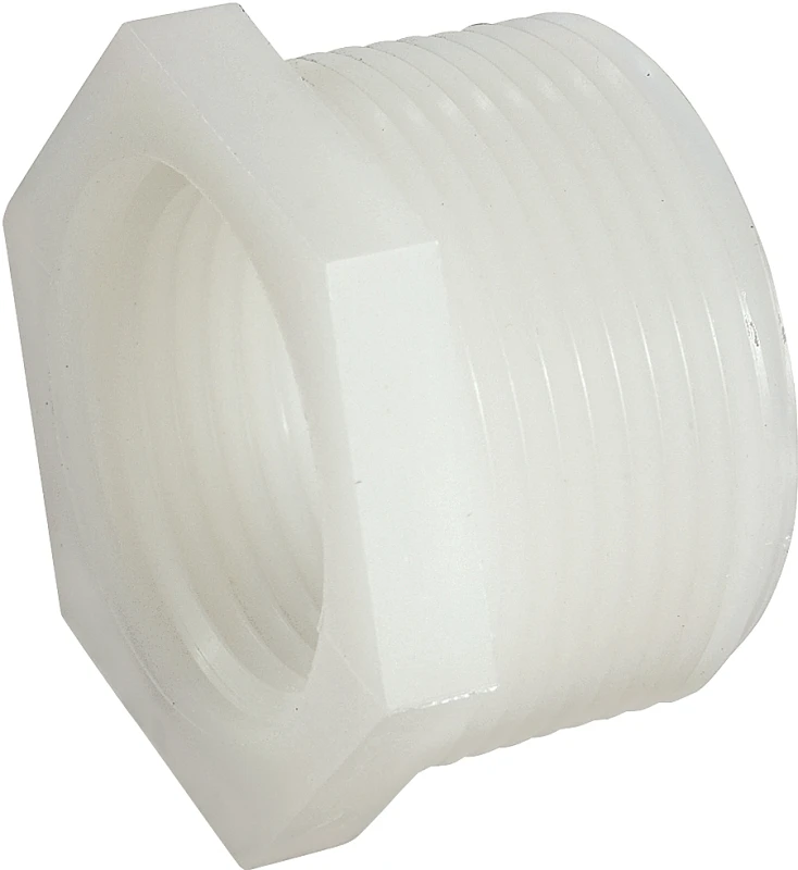 Nylon Pipe Hex Bushing, 3/4 MPT x 1/4 In. FPT