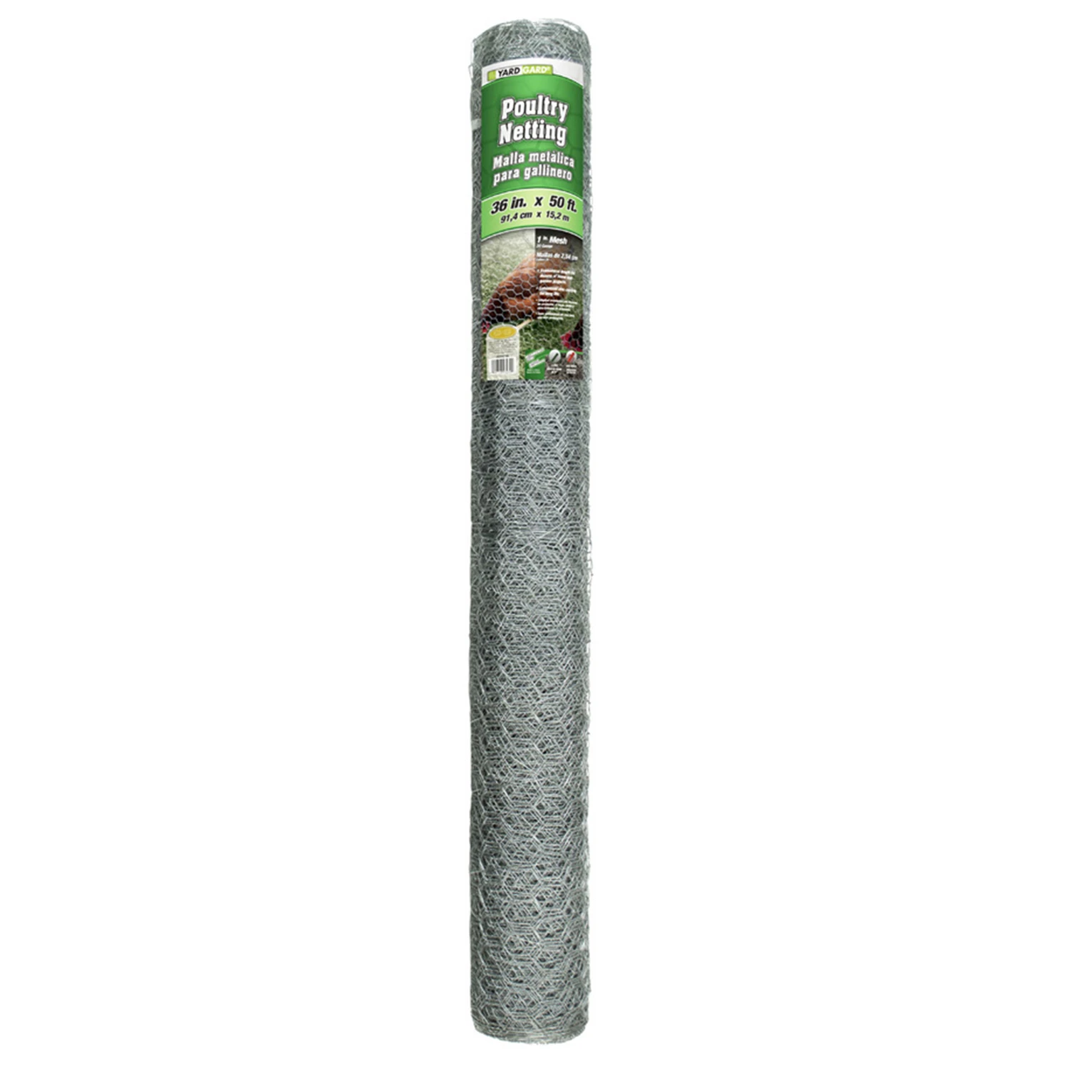Galvanized Poultry Netting, 1 In. Mesh, 36 In. x 50 Ft.