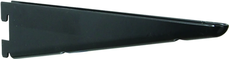 Shelf Bracket, Dual Track, Black, 9-In.