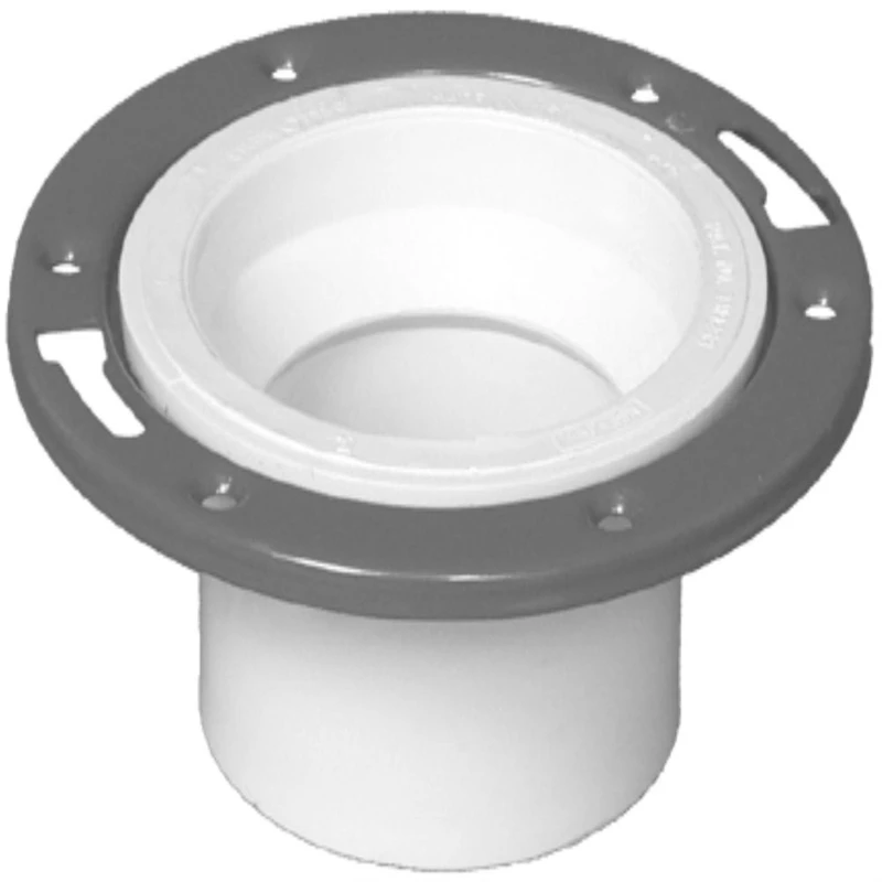 Schedule 40 DWV PVC Closet Flange, 4 x 3 In.