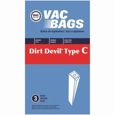 Dirt Devil StyleCUpright Vacuum Cleaner Bags, 3-Pk.