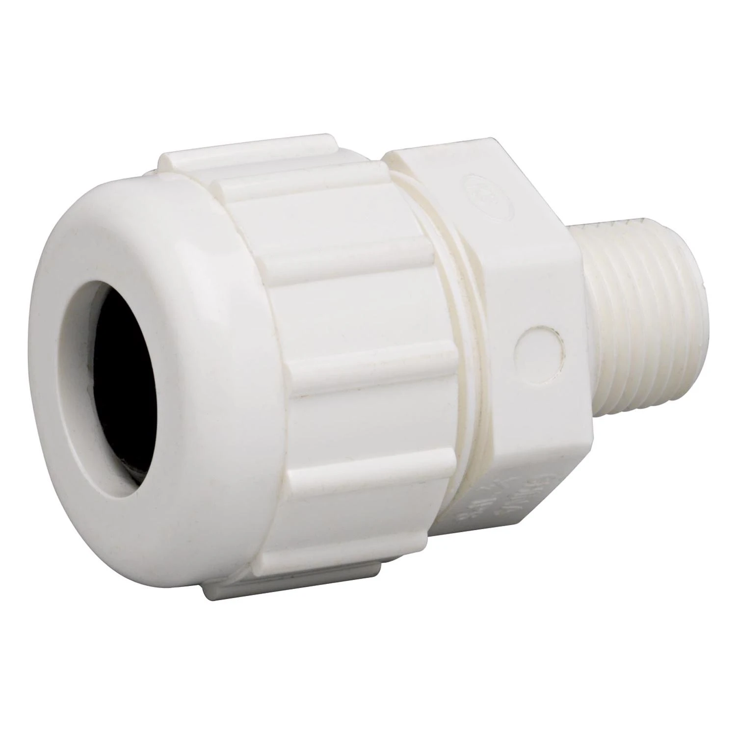 Schedule 80 PVC Compression Adapter, 1-1/2 In. MPT