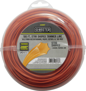 String Grass Trimmer Line, White, .095 In. Dia. x 100 Ft.