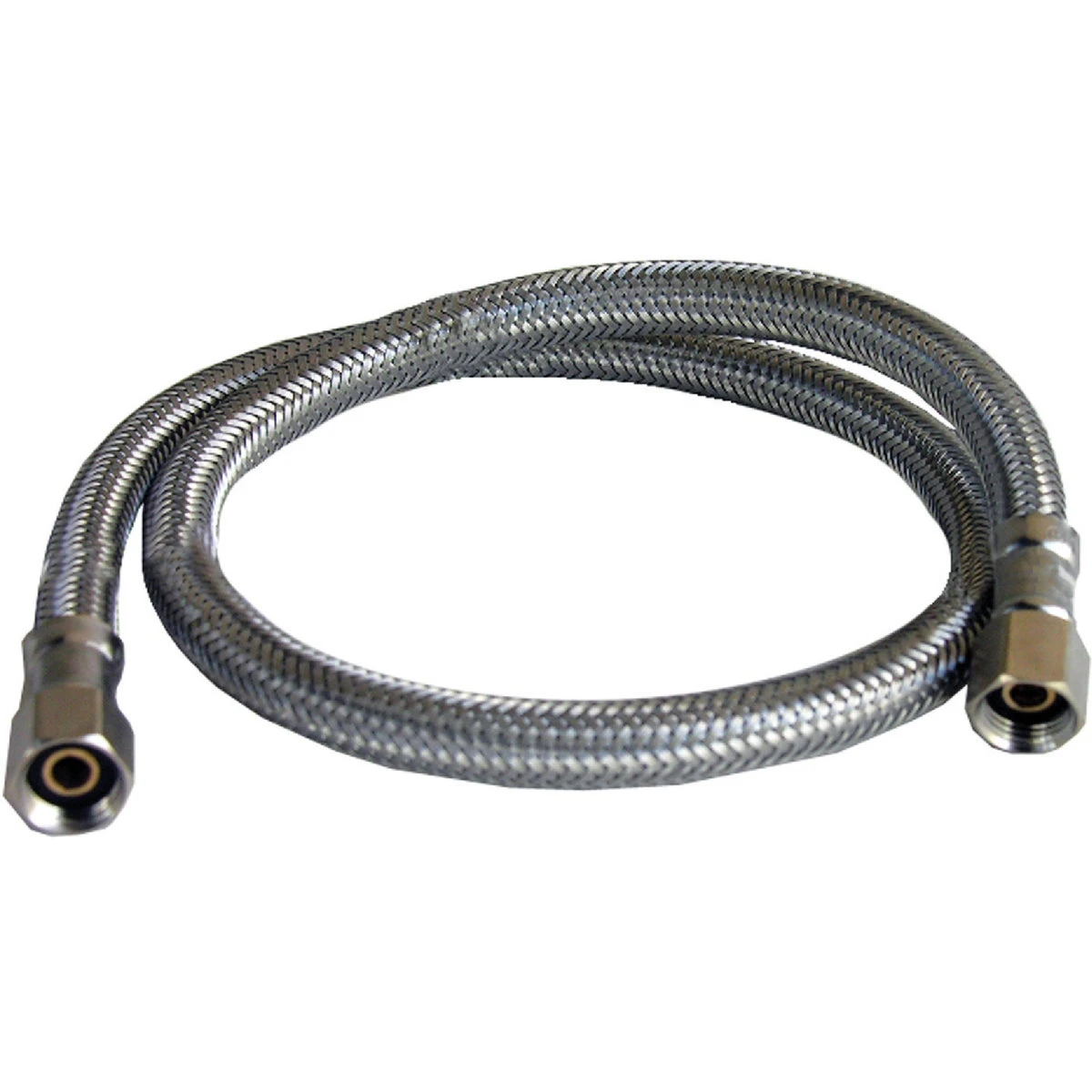 Ice Maker Connector, 1/4 Compression x 1/4 Compression x 24 In.