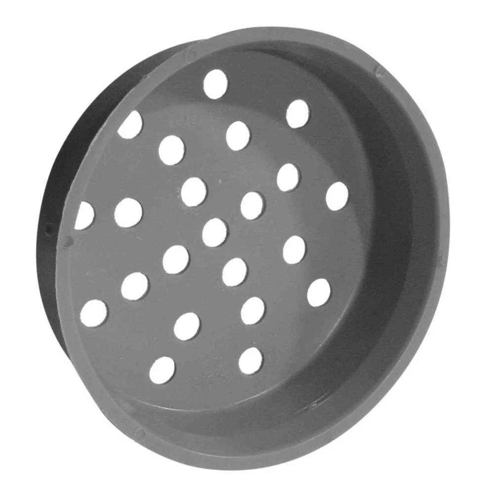 Drain Tube End Plug, Perforated, 4 In.