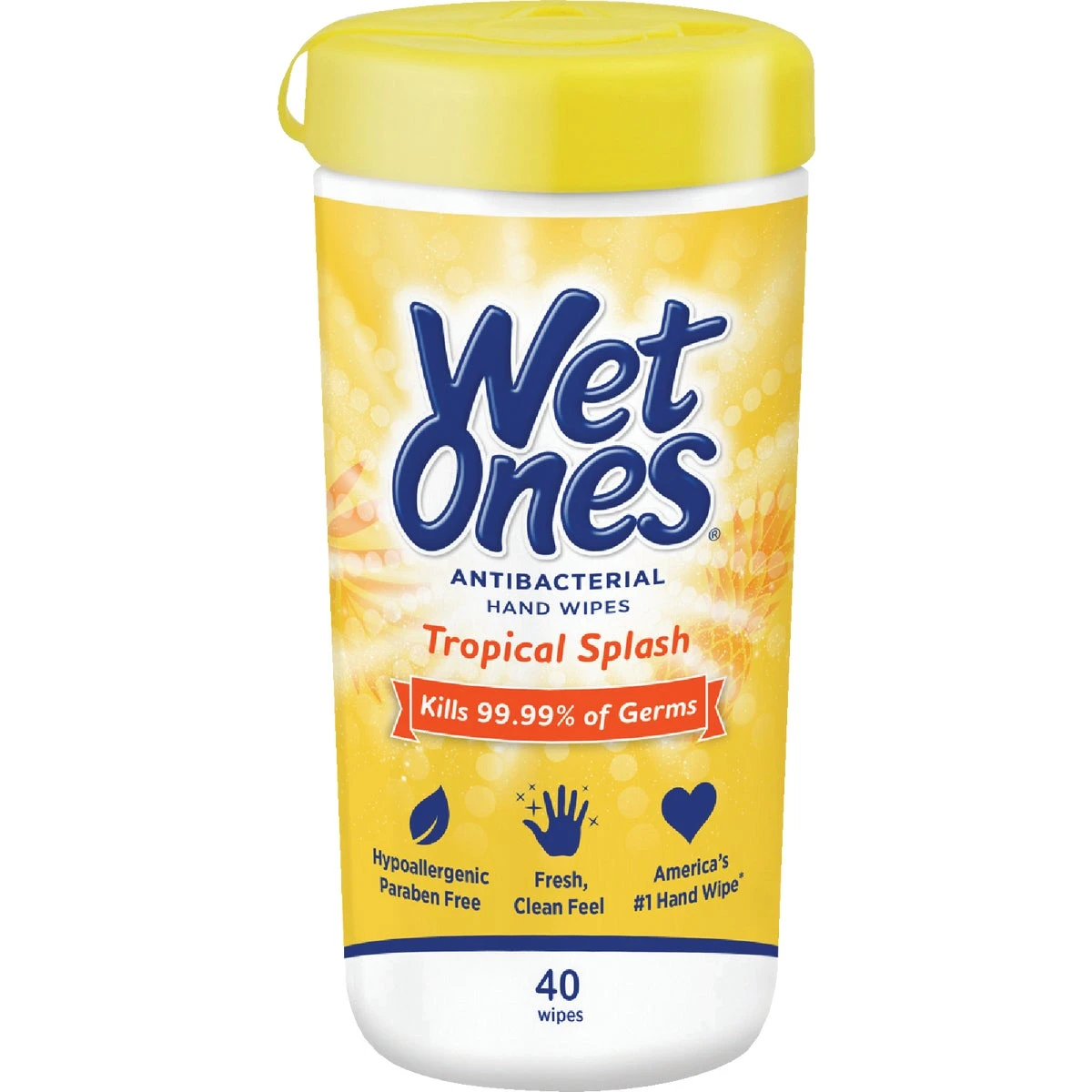 Antibacterial Face & Hand Wipes, Citrus, 40-Ct.