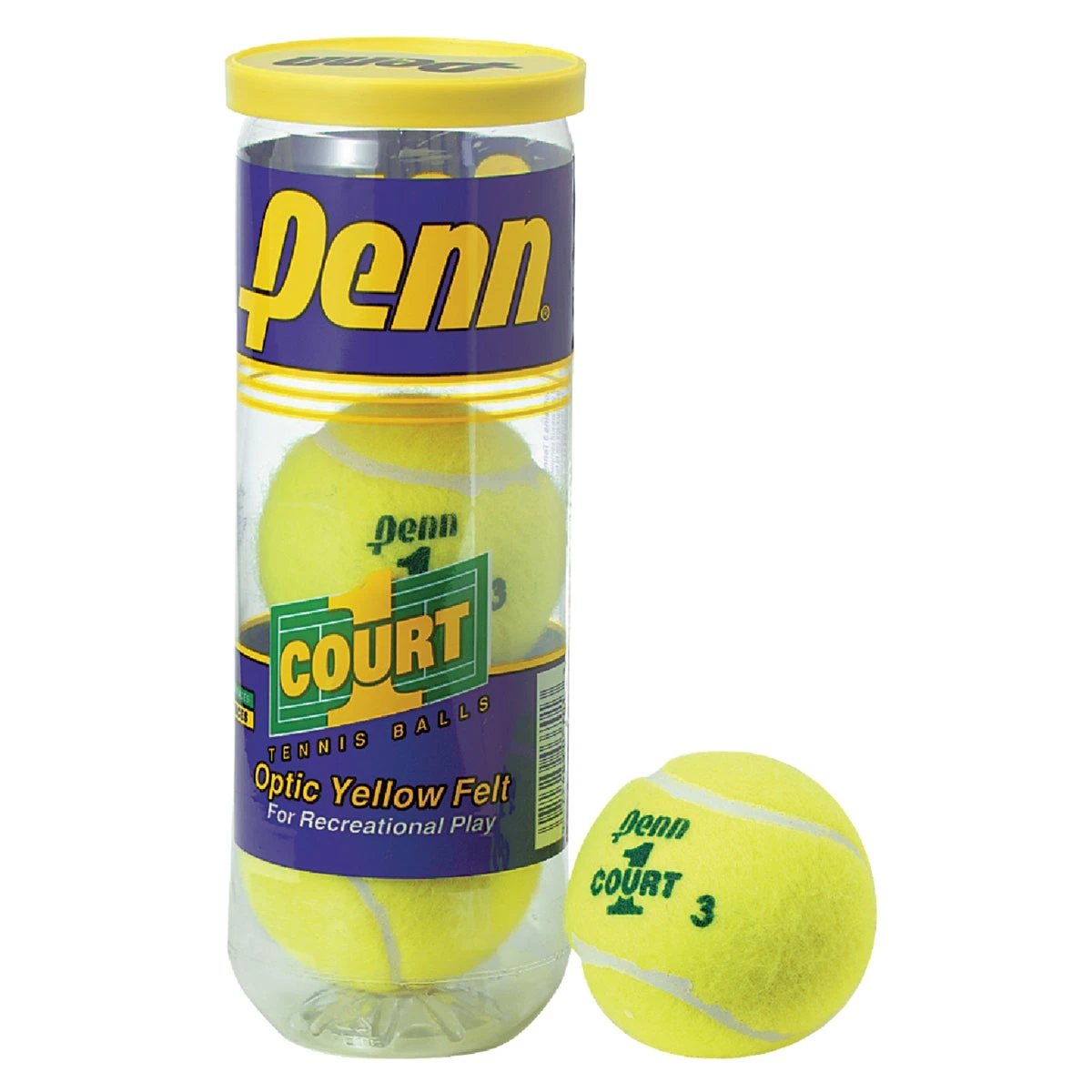 Court One Tennis Balls, 3-Pk.