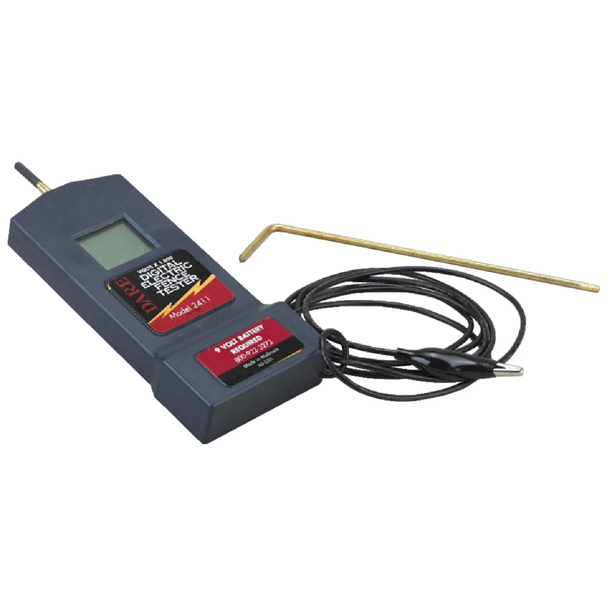 Electric Fence Volt Meter, Digital, 10,000-Volt