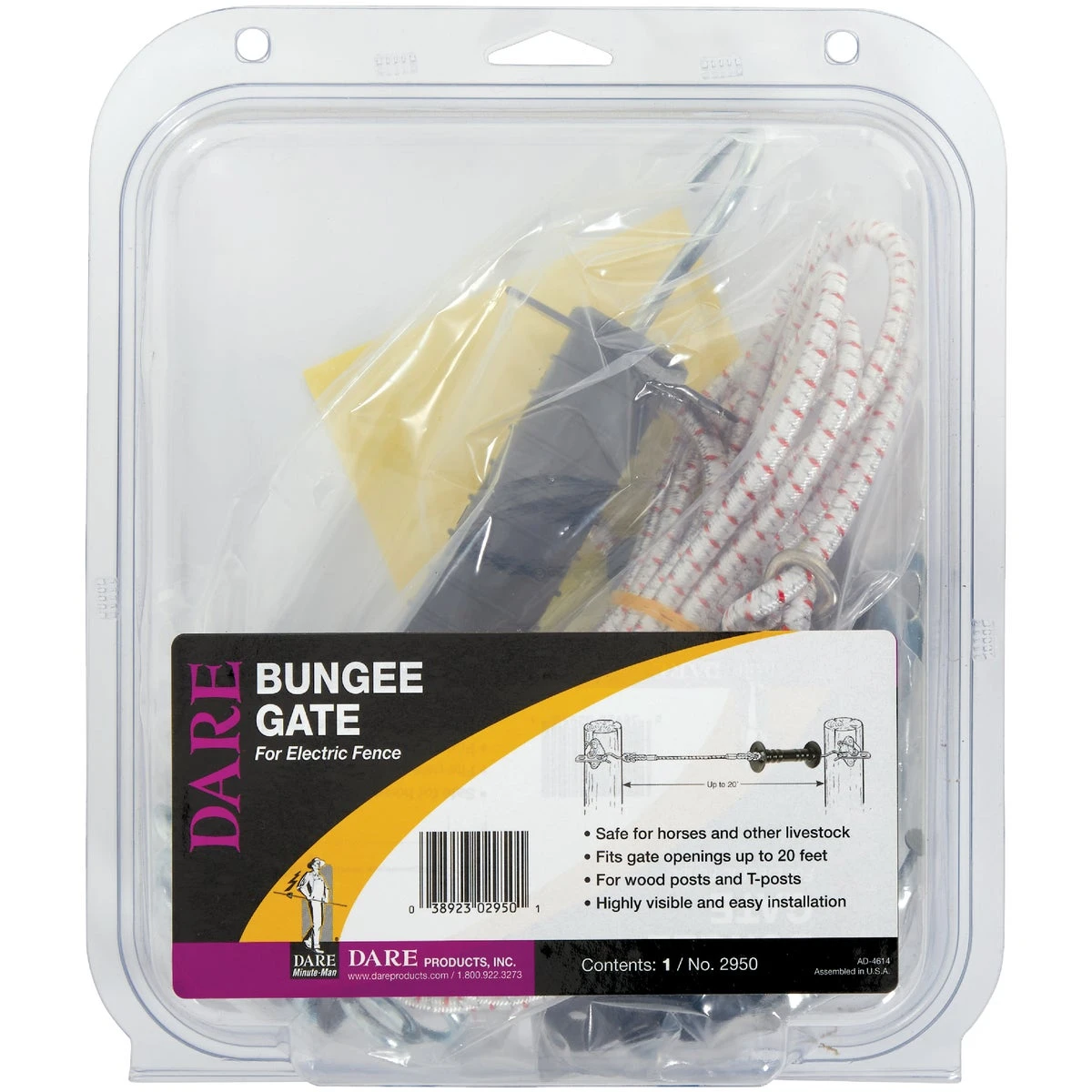 Electric Fence Gate, Bungee-Style, To 20-Ft.
