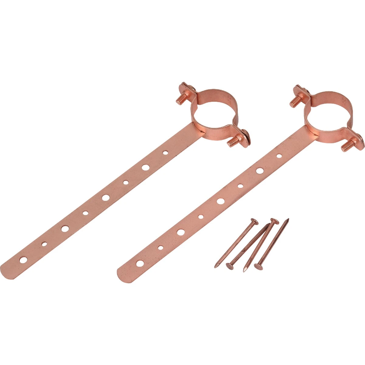 Copper-Plated Pipe Hanger, Milford Type, 3/4 x 12 In.