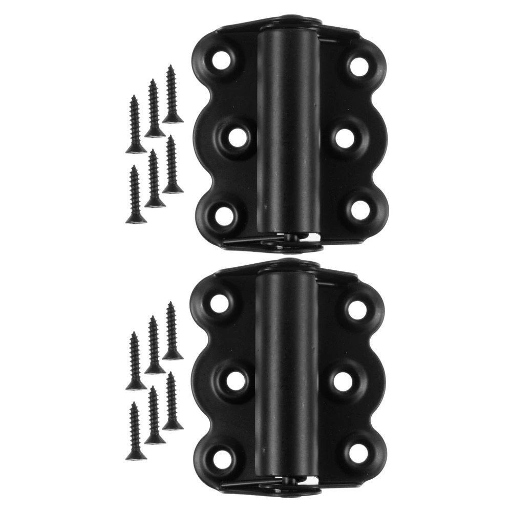 Self-Closing Storm Door Hinges, Black, 2-3/4 In., 2-Pk.