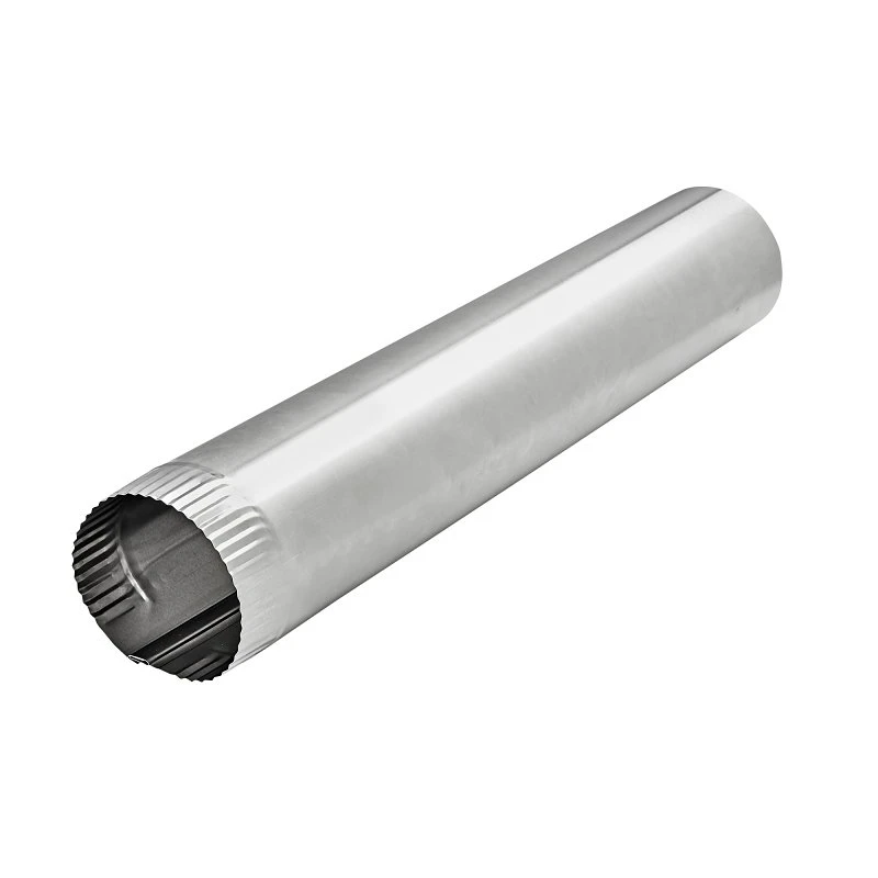 Aluminum HVAC Snap Lock Pipe, 3 In. x 2 Ft.