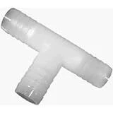 Nylon Hose Barb Tee, 5/8 In. ID