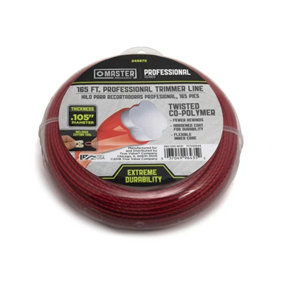 String Grass Trimmer Line, Best, Orange Red, .105 In. Dia. x 165 Ft.