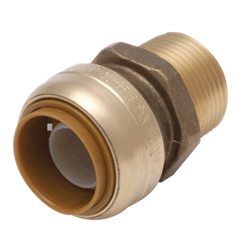 1 x 3/4 In. MIP Push-Fit Reducing Pipe Connector, Lead Free
