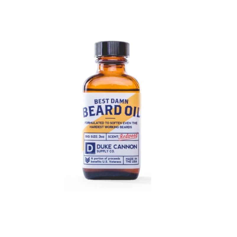 Duke Cannon Best Damn Beard Oil – 3 oz Hydrating Grooming Essential