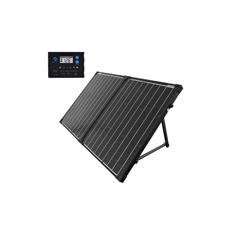 ACOPOWER 100w 12v Portable Solar Panel kit, Foldable Mono Suitcase, proteusX Waterproof 20A Charge Controller