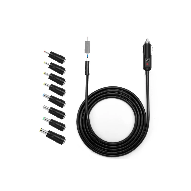 ACOPOWER DC12V/24V Car Cigarette Lighter to DC5.5×2.1mm Connector Adapter