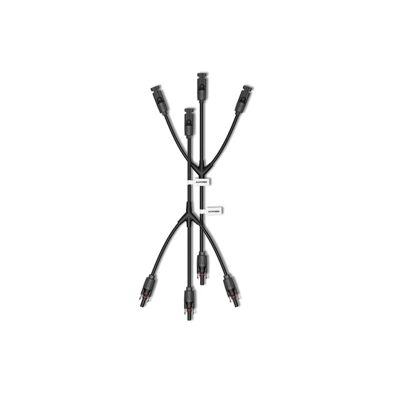 ACOPOWERY Branch Connectors,1 to 3 M/FFF + F/MMM Solar Parallel Adapter