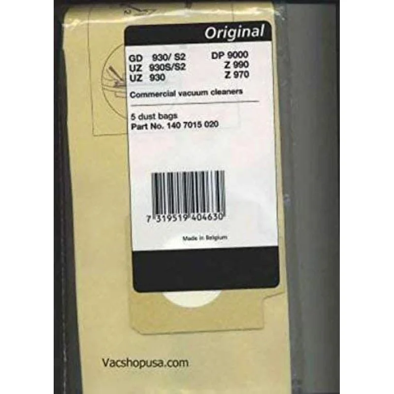 ADVANCE PAPER BAG, NILFISK GD-930 5 PACK