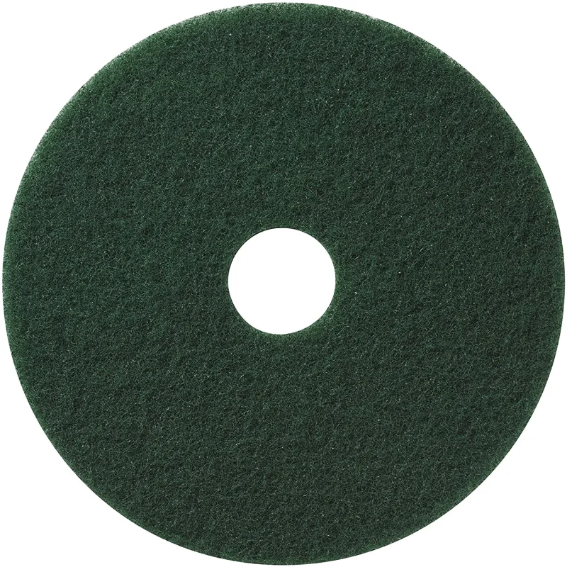 Americo Manufacturing 400318 Green Scrub Floor Scrubbing Pad (5 Pack), 18″