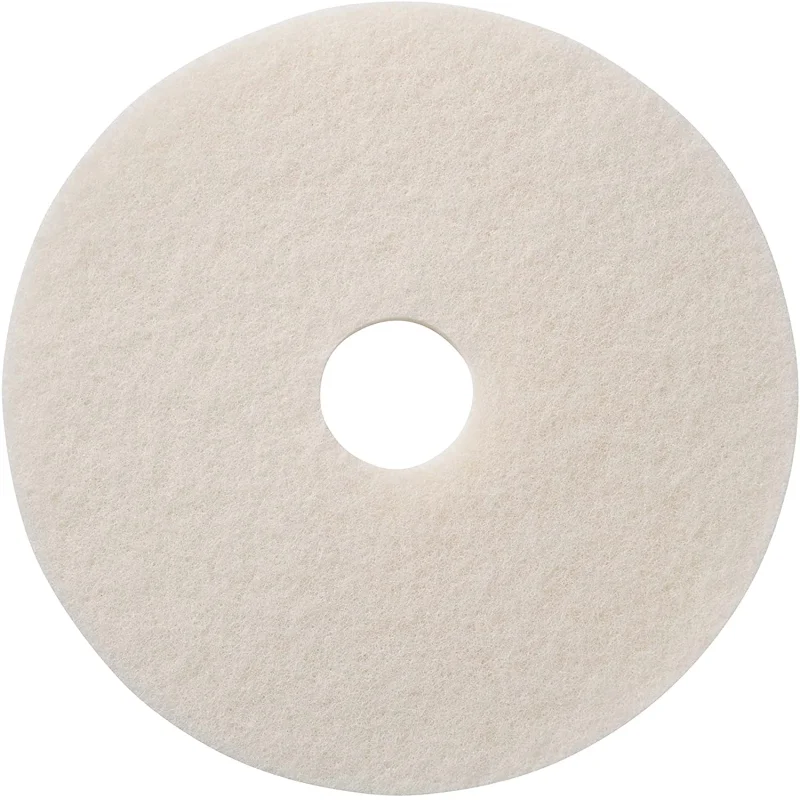 Americo Manufacturing 401212 White Super Polish Floor Pad (5 Pack), 12″