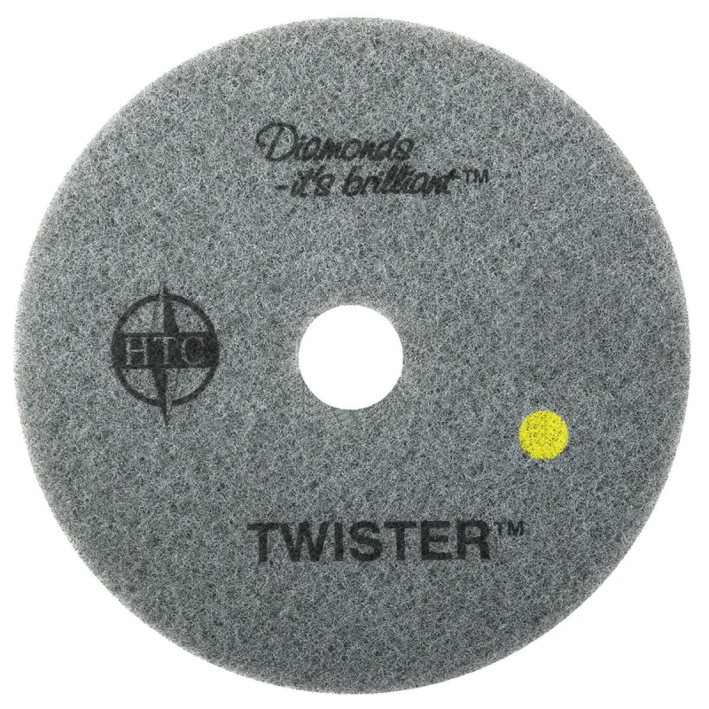 Americo Twister Diamond Cleaning System 14″ Yellow Floor Pad – 1500 Grit – 2 per case