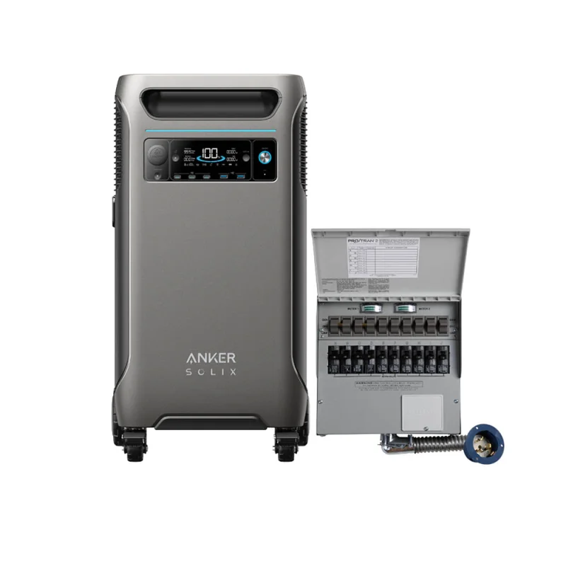 Anker SOLIX F3800 Home Backup Kit w/ 50A Transfer Switch & Cable