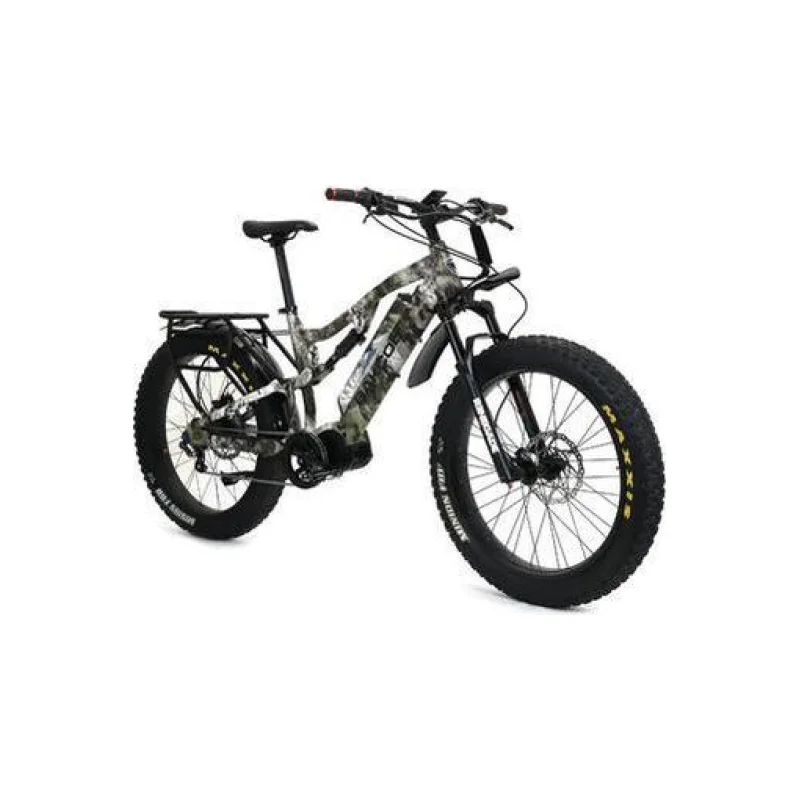 Bakcou Kodiak AWD 500W 48V 25ah Fat Tire Electric Hunting Bike Matte Army Green